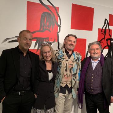 Doris Hartwich Stefan Szczesny Heino Ferch Vernissage Heitschgalerie